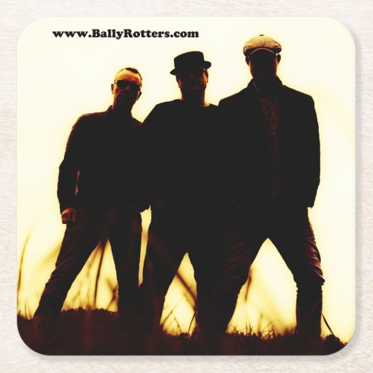 BallyRotters.com Silhouette - Beer Mats Kartonnen Onderzetters (Voorkant)