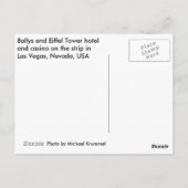 Ballys en eiffeltoren briefkaart (Achterkant)