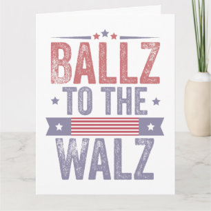 Ballz naar de Walz Harris Waltz 2024 Verkiezing Kaart