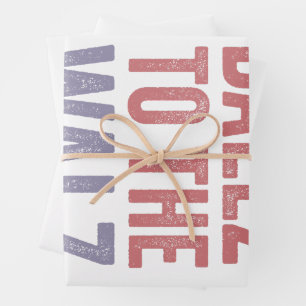 Ballz naar de Walz Harris Walz verkiezing 2024 Inpakpapier Vel