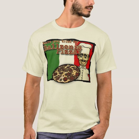 Ballzonia Pizza 2 T-shirt (Voorkant)