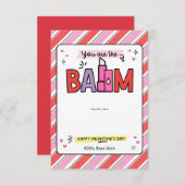 Balm Chapstick Kaart Holder Valentijnsdag Gift (Voorkant / Achterkant)