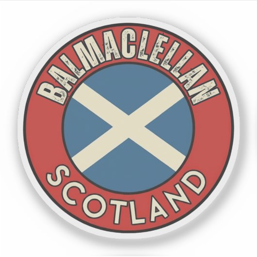 Balmaclellan, Schotland Sticker (Voorkant)