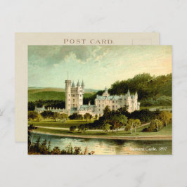 Balmoral Castle 1897, herstelde hoge resolutie Briefkaart