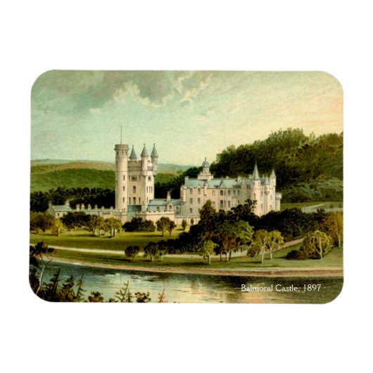 Balmoral Castle 1897, herstelde hoge resolutie Magneet (Horizontaal)