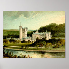 Balmoral Castle 1897, herstelde hoge resolutie Poster