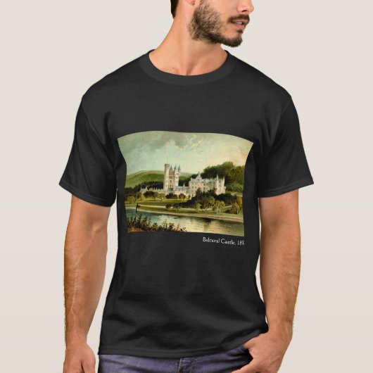 Balmoral Castle 1897, herstelde hoge resolutie T-shirt (Voorkant)