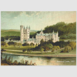 Balmoral Castle 1897 High Resolution Decoupage Tissuepapier
