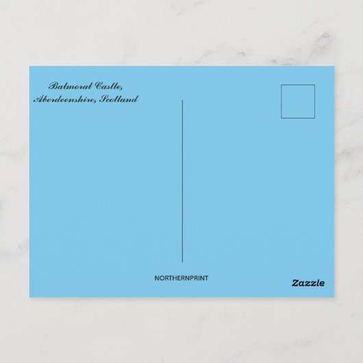 Balmoral Castle in Aberdeenshire Scotland Briefkaart (Achterkant)