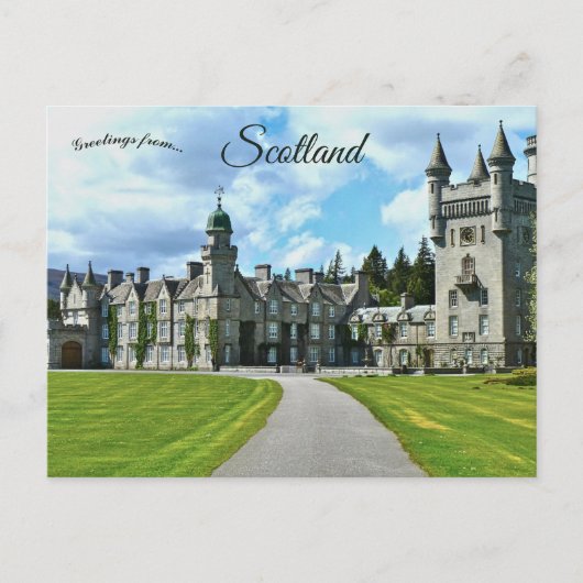 Balmoral Castle in Aberdeenshire Scotland Briefkaart (Voorkant)