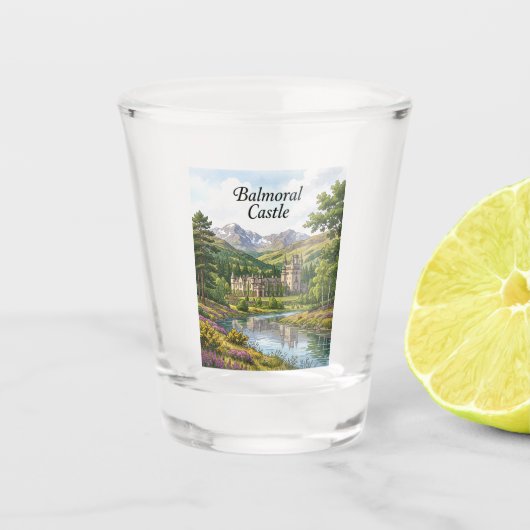 Balmoral Castle Schotland Shot Glas (Voorkant)