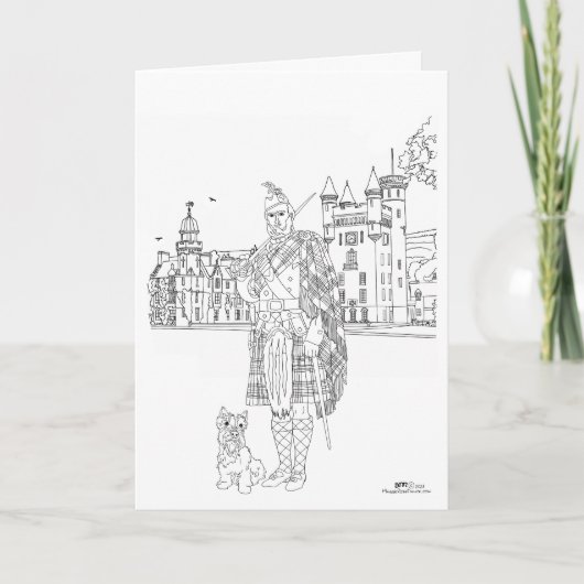 Balmoral Castle Scotland Kaart (Voorkant)