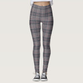 Balmoral Gray Tartan Leggingen Leggings (Voorkant)