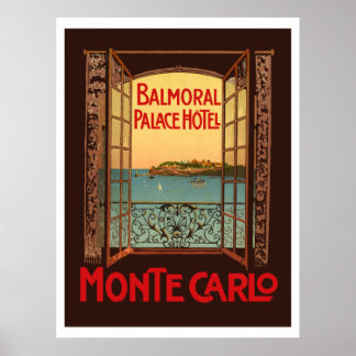 Balmoral Palace Hotel (Monte Carlo) Poster