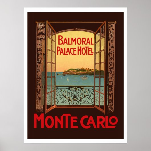 Balmoral Palace Hotel (Monte Carlo) Poster (Voorkant)