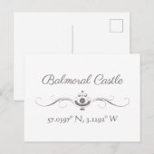 Balmorele Castle Latitude en Briefkaart van de Len (Voorkant / Achterkant)