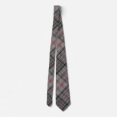Balmorele Tartan Grey Black Red Royal Jubilee Stropdas (Achterkant)