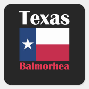 Balmorhea TX Vierkante Sticker