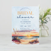 Balmy Dagen | Tropische Zonsondergang Bruidsmeisje Kaart (Staand voorkant)