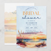 Balmy Dagen | Tropische Zonsondergang Bruidsmeisje Kaart (Voorkant / Achterkant)