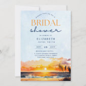 Balmy Dagen | Tropische Zonsondergang Bruidsmeisje Kaart (Voorkant)