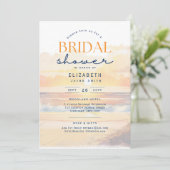 Balmy Dagen | Tropische Zonsondergang Strand Bruid Kaart (Staand voorkant)