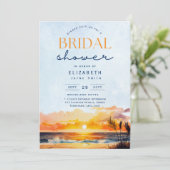 Balmy Days | Tropical Sunset Beach Vrijgezellenfee Kaart (Staand voorkant)