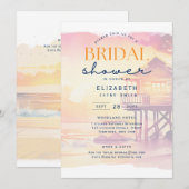 Balmy Days | Tropische Zonsondergang Strand Bruids Kaart (Voorkant / Achterkant)