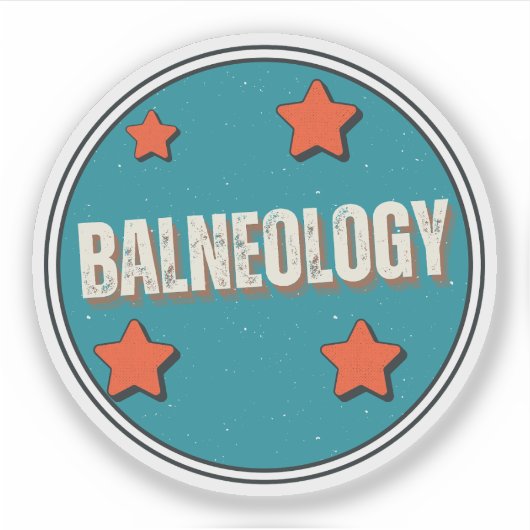 Balneologie Sticker (Voorkant)