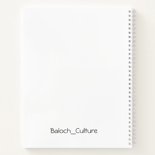 Balochi Spiral Notitieboek voor studenten (Achterkant)