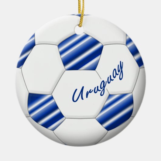 Balón de FÚTBOL URUGUAY equipo nacional 2014 Keramisch Ornament (Voorkant)