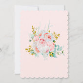 Balonballon Baptisme and First Birthday Invitation Kaart (Achterkant)