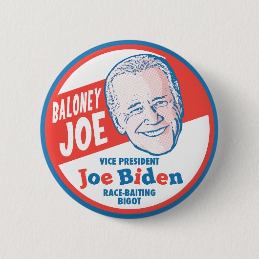 Baloney Joe Biden Ronde Button 5,7 Cm (Voorkant)