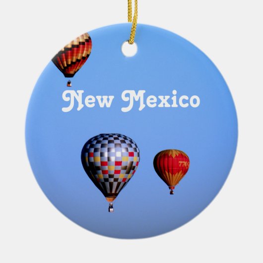 Balonfestival in New Mexico Keramisch Ornament (Voorkant)