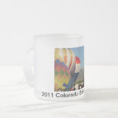 Balonfestival van Colorado 2011 Matglas Koffiemok (Voorkant links)