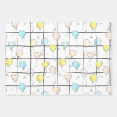 Balongebaren geslachtsneutraal baby shower inpakpapier vel (Voorkant 3)