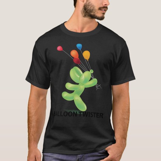 Balonhond die " loopt;BALLOON TWISTER" Cl T-shirt (Voorkant)