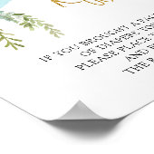 Balonjongen of meisje Geslacht Diaper Raffle Poster (Hoek)