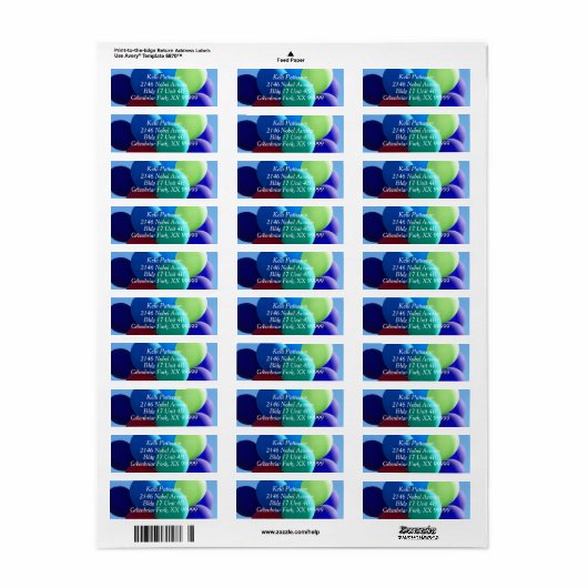 Balonvervagen Etiket (Full Sheet)