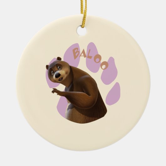 Baloo 1 keramisch ornament (Voorkant)