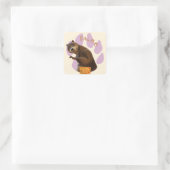 Baloo 1 vierkante sticker (Tas)
