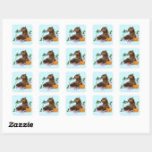 Baloo 2 vierkante sticker (Vel)