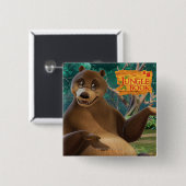 Baloo 4 vierkante button 5,1 cm (Voorkant /achterkant)