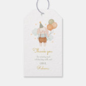 Baloons Pink Little Bunny Birthday Cadeaulabel (Achterkant)