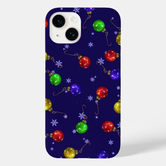 Balornamenten en Sneeuw Case-Mate iPhone Case (Achterkant)
