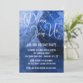 Balornamenten Foto, Kerstfeest, Blauw Kaart (Staand voorkant)