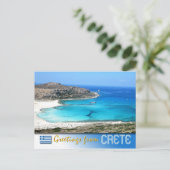 Balos Lagoon Beach, Kreta, Griekenland Briefkaart (Staand voorkant)