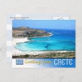 Balos Lagoon Beach, Kreta, Griekenland Briefkaart (Voorkant / Achterkant)