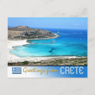 Balos Lagoon Beach, Kreta, Griekenland Briefkaart