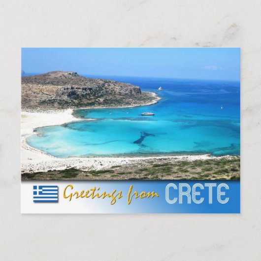 Balos Lagoon Beach, Kreta, Griekenland Briefkaart (Voorkant)